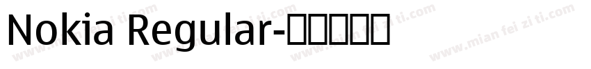 Nokia Regular字体转换